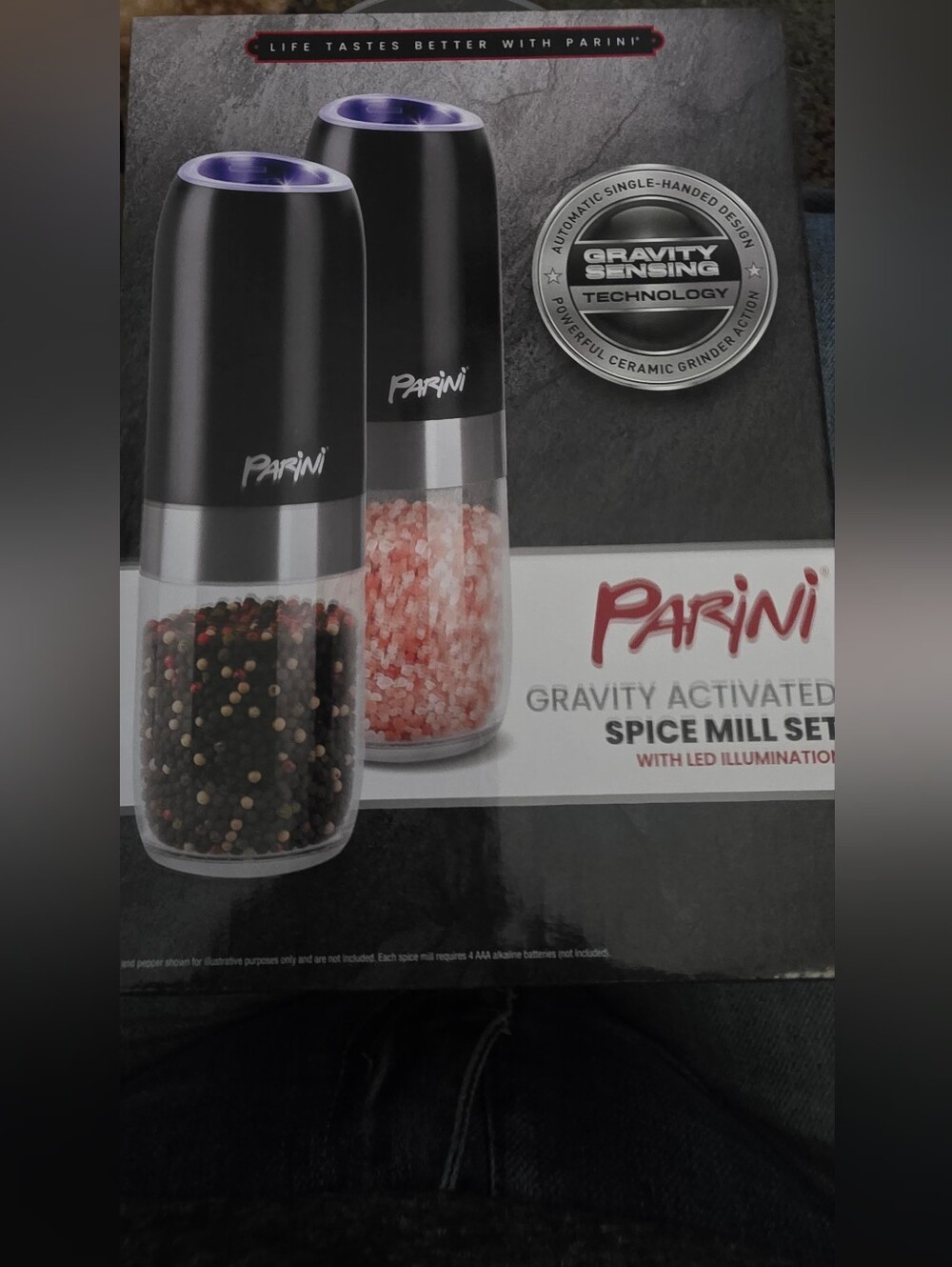 Parini Gravity Activated Spice Mill Set